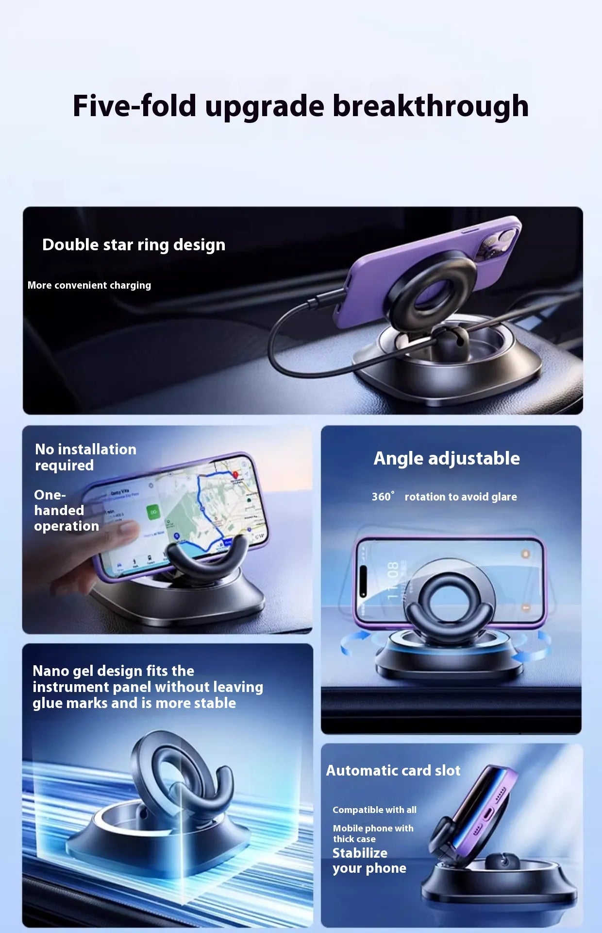 "MagniFlex Pro: 360° Magnetic Mount for Your Vehicle"