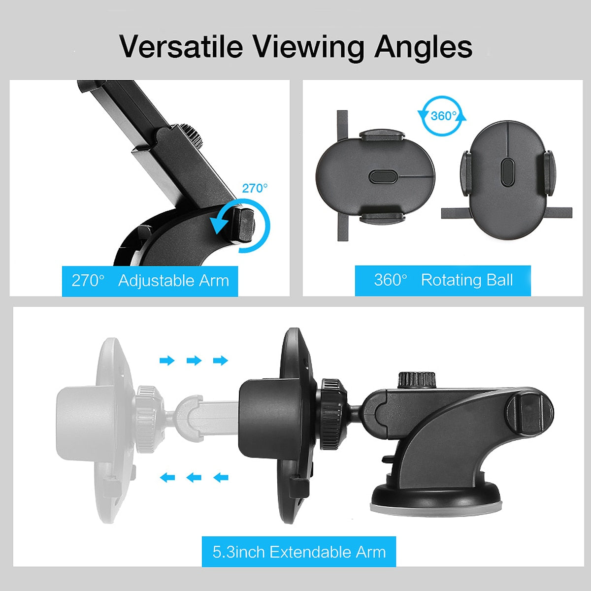 "LuxStand Pro: A luxurious 360° phone mount for your car"