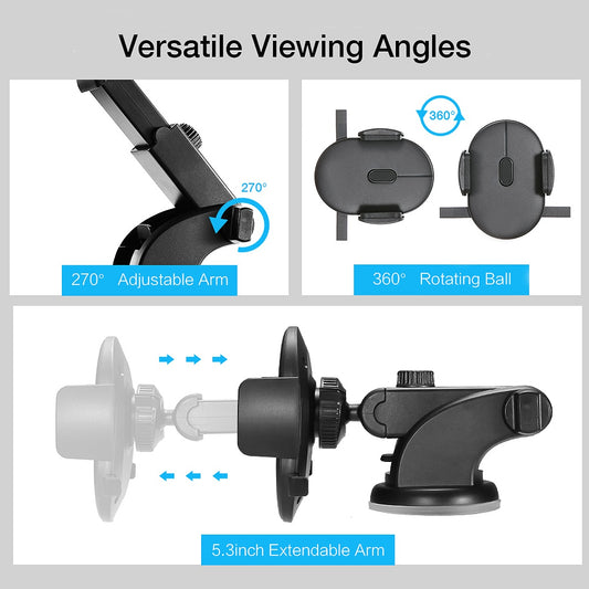 "LuxStand Pro: A luxurious 360° phone mount for your car"